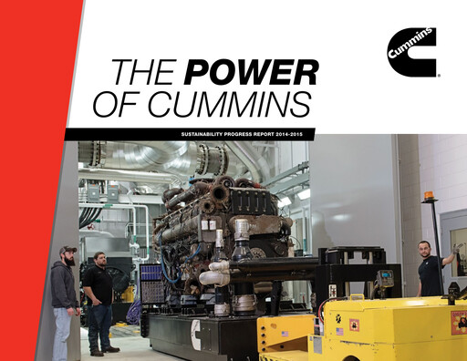 Thumbnail Cummins
 Sustainability Report 2014-2015