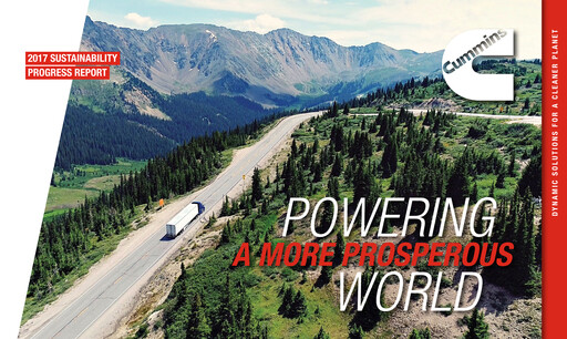Thumbnail Cummins
 Sustainability Report 2017-2018