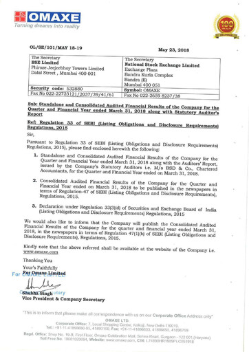 Thumbnail Omaxe
 Financial Statement 2017-2018