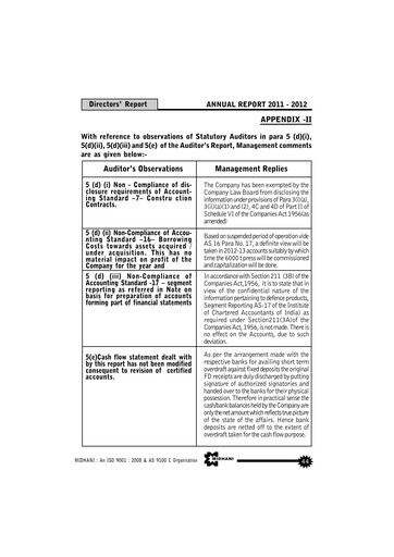 Thumbnail Mishra Dhatu Nigam Annual Report 2011-2012