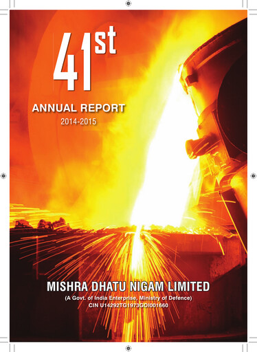 Thumbnail Mishra Dhatu Nigam Annual Report 2014-2015