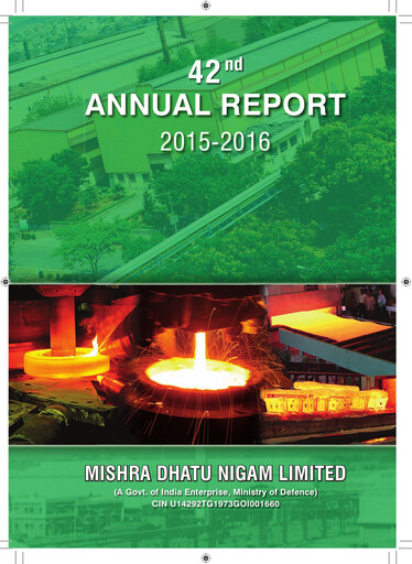 Thumbnail Mishra Dhatu Nigam Annual Report 2015-2016