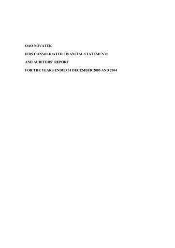 Thumbnail Novatek Bilan financier 2005