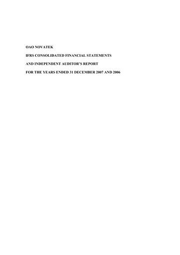 Thumbnail Novatek Bilan financier 2007