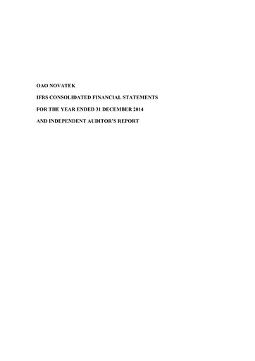 Thumbnail Novatek Bilan financier 2014