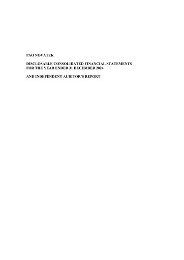 Thumbnail Novatek Bilan financier 2024