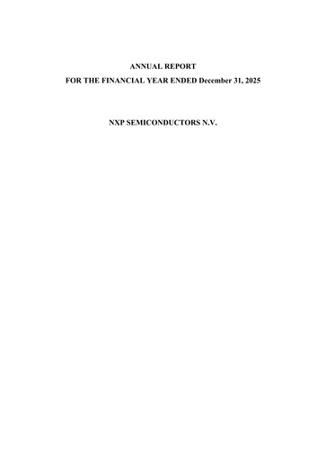 Thumbnail NXP Semiconductors Annual Report 2025