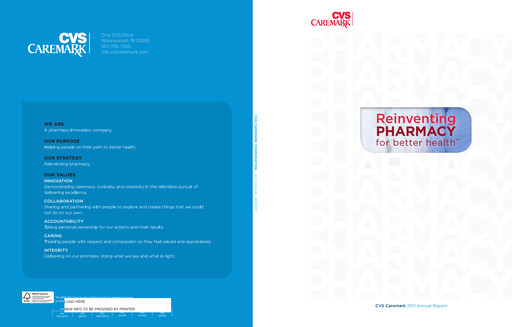 Thumbnail CVS Health Annual Report 2011