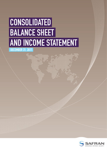 Thumbnail Safran Financial Statement 2011