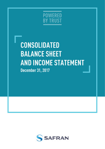 Thumbnail Safran Financial Statement 2017