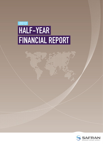 Thumbnail Safran Half-year Report 2012