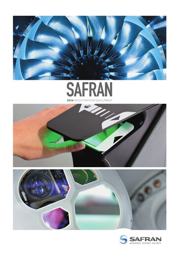 Miniature Safran Document d'enregistrement universel 2014