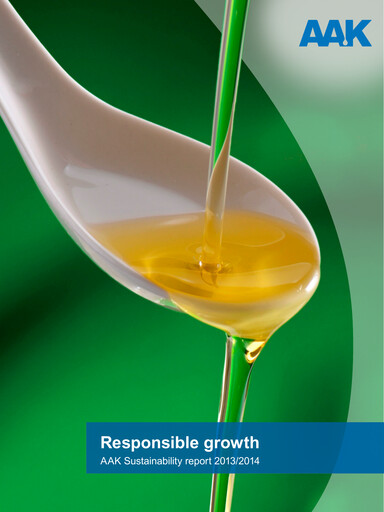 Thumbnail AAK
 Sustainability Report 2013-2014
