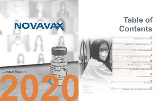 Thumbnail Novavax Annual Report 2020