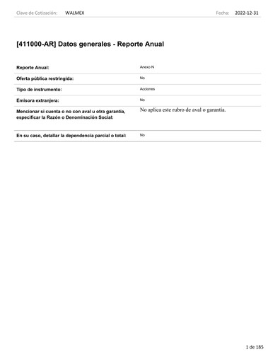 Thumbnail Walmex Annual Report 2022