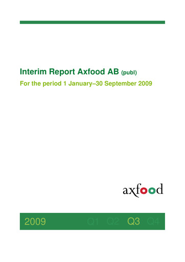 Thumbnail Axfood Quarterly Report 2009-q3