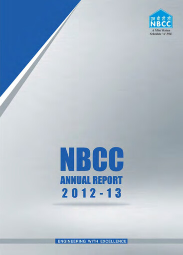 Miniature NBCC India Rapport annuel 2012-2013