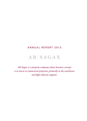 Thumbnail Sagax Annual Report 2013