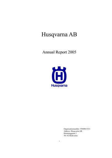 Thumbnail Husqvarna Annual Report 2005