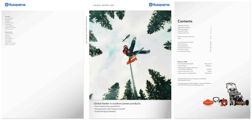 Thumbnail Husqvarna Annual Report 2007