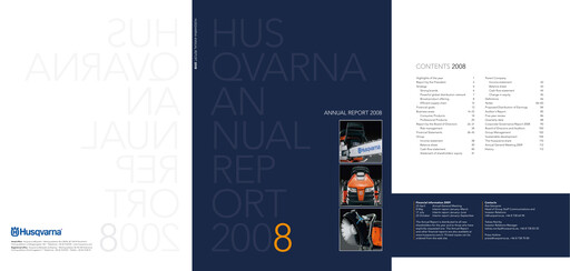 Thumbnail Husqvarna Annual Report 2008