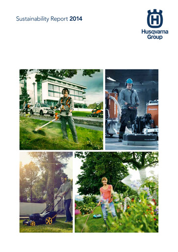 Thumbnail Husqvarna Sustainability Report 2014