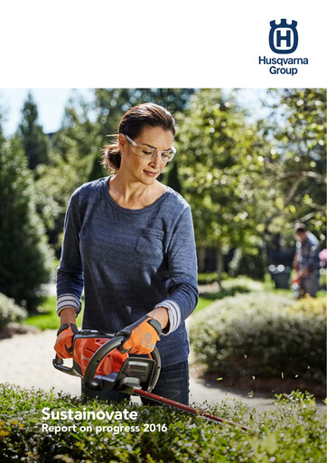 Thumbnail Husqvarna Sustainability Report 2016