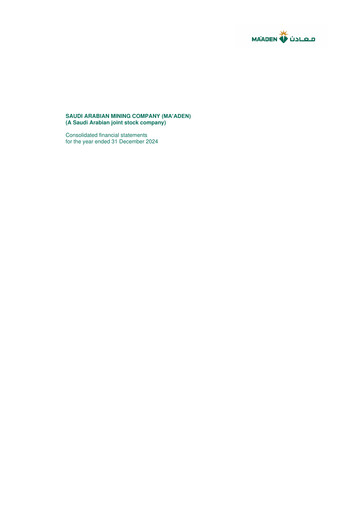 Thumbnail Ma'aden Financial Statement 2024