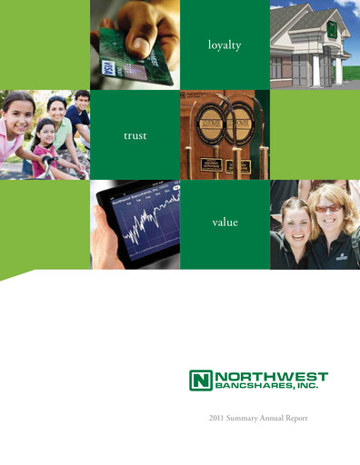 Thumbnail Northwest Bancshares
 Annual Report 2011