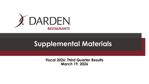 Miniature Darden Restaurants
 Rapport trimestriel 2026-q3