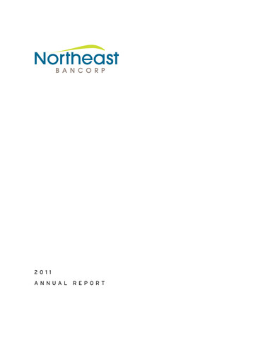 Thumbnail Northeast Bank Annual Report 2011