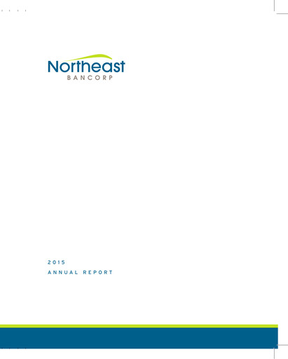 Thumbnail Northeast Bank Annual Report 2015