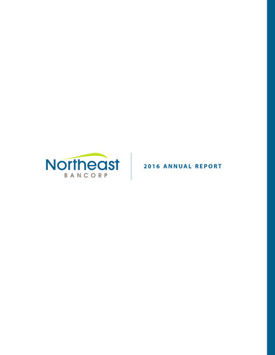 Thumbnail Northeast Bank Annual Report 2016