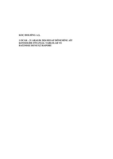 Thumbnail Koç Holding
 Financial Statement 2024