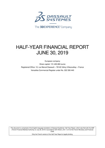 Thumbnail Dassault Systèmes Half-year Report 2019