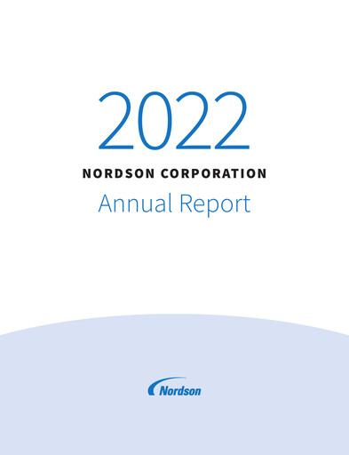 Thumbnail Nordson Annual Report 2022