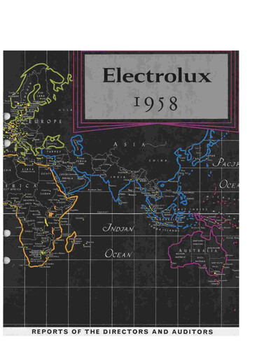 Thumbnail Electrolux Annual Report 1958