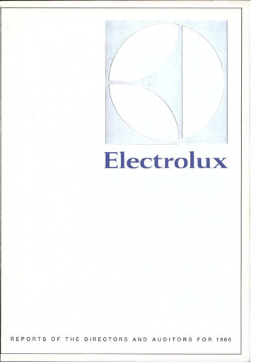 Thumbnail Electrolux Annual Report 1966