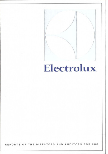 Thumbnail Electrolux Annual Report 1969