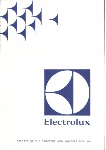Thumbnail Electrolux Annual Report 1970