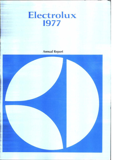 Thumbnail Electrolux Annual Report 1977