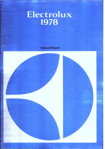 Thumbnail Electrolux Annual Report 1978