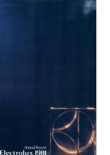 Thumbnail Electrolux Annual Report 1981