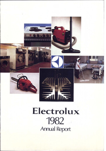 Thumbnail Electrolux Annual Report 1982