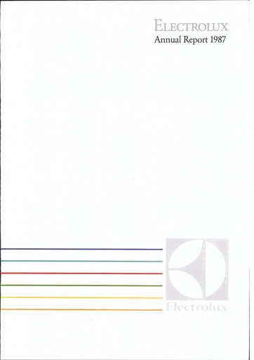 Thumbnail Electrolux Annual Report 1987