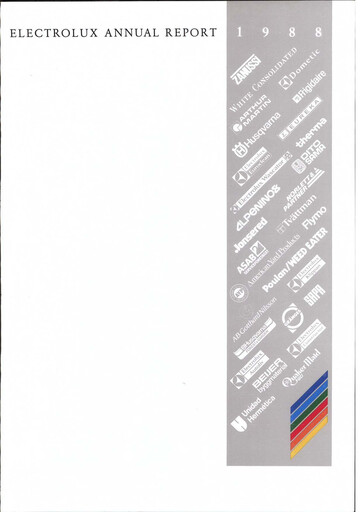 Thumbnail Electrolux Annual Report 1988