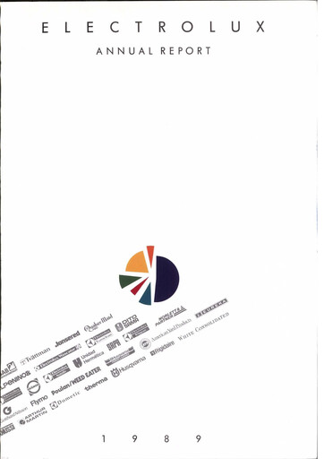 Thumbnail Electrolux Annual Report 1989