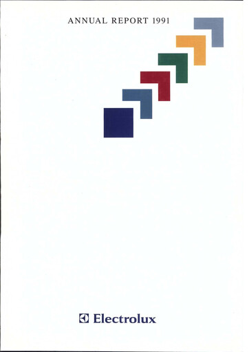 Thumbnail Electrolux Annual Report 1991
