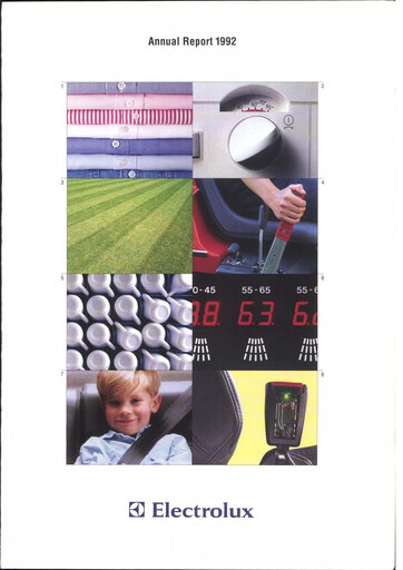 Thumbnail Electrolux Annual Report 1992