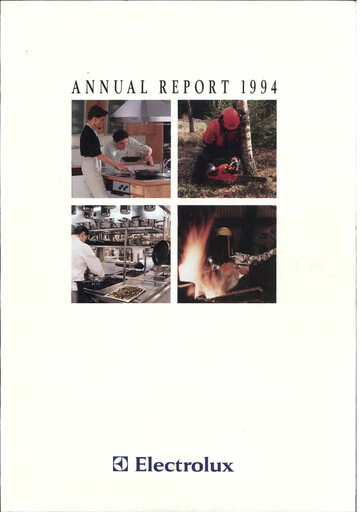 Thumbnail Electrolux Annual Report 1994